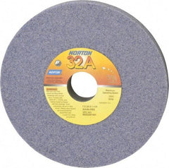 Norton - 7" Diam x 1-1/4" Hole x 3/4" Thick, I Hardness, 46 Grit Surface Grinding Wheel - Aluminum Oxide, Type 1, Coarse Grade, 3,600 Max RPM, Vitrified Bond, No Recess - Apex Tool & Supply