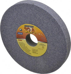 Norton - 7" Diam x 1-1/4" Hole x 3/4" Thick, K Hardness, 46 Grit Surface Grinding Wheel - Aluminum Oxide, Type 1, Coarse Grade, 3,600 Max RPM, Vitrified Bond, No Recess - Apex Tool & Supply