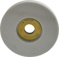 Norton - 7" Diam x 1-1/4" Hole x 1" Thick, H Hardness, 46 Grit Surface Grinding Wheel - Aluminum Oxide, Type 5, Coarse Grade, 3,600 Max RPM, Vitrified Bond, One-Side Recess - Apex Tool & Supply