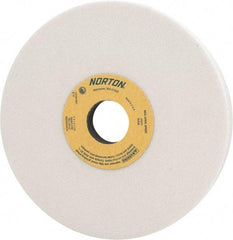 Norton - 7" Diam x 1-1/4" Hole x 1" Thick, I Hardness, 60 Grit Surface Grinding Wheel - Aluminum Oxide, Type 5, Medium Grade, 3,600 Max RPM, Vitrified Bond, One-Side Recess - Apex Tool & Supply