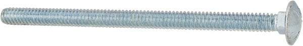 Value Collection - 1/4-20 UNC 4" Length Under Head, Standard Square Neck, Carriage Bolt - Grade 5 Steel, Zinc-Plated Finish - Apex Tool & Supply