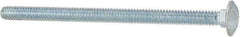 Value Collection - 1/4-20 UNC 4" Length Under Head, Standard Square Neck, Carriage Bolt - Grade 5 Steel, Zinc-Plated Finish - Apex Tool & Supply