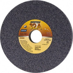 Norton - 7" Diam x 1-1/4" Hole x 1" Thick, H Hardness, 46 Grit Surface Grinding Wheel - Aluminum Oxide, Type 1, Coarse Grade, 3,600 Max RPM, Vitrified Bond, No Recess - Apex Tool & Supply
