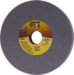 Norton - 7" Diam x 1-1/4" Hole x 1" Thick, I Hardness, 60 Grit Surface Grinding Wheel - Aluminum Oxide, Type 1, Medium Grade, 3,600 Max RPM, Vitrified Bond, No Recess - Apex Tool & Supply