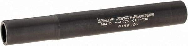 Iscar - Multimaster 10mm Stepped Shank Milling Tip Insert Holder & Shank - 0.376" Neck Diam, T06 Neck Thread, 75mm OAL, Steel MM S-A Tool Holder - Apex Tool & Supply