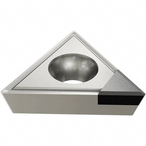 Iscar - TPGX221 Grade IB90 CBN Turning Insert - 60° Triangle, 1/4" Inscr Circle, 1/8" Thick, 1/64" Corner Radius - Apex Tool & Supply