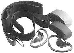 Norton - 36" Wide x 75" OAL, 120 Grit, Aluminum Oxide Abrasive Belt - Aluminum Oxide, Fine, Coated, X Weighted Cloth Backing, Series R215 - Apex Tool & Supply