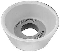 Grier Abrasives - 4 Inch Diameter x 1-1/4 Inch Hole x 1-1/2 Inch Thick, 46 Grit Tool and Cutter Grinding Wheel - Apex Tool & Supply