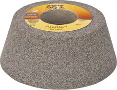 Norton - 4" Diam, 1-1/4" Hole Size, 1-1/2" Overall Thickness, 60 Grit, Type 11 Tool & Cutter Grinding Wheel - Medium Grade, Aluminum Oxide, K Hardness, Vitrified Bond, 5,730 RPM - Apex Tool & Supply