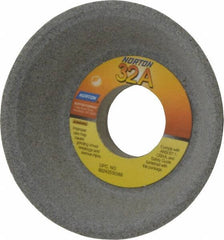 Norton - 4" Diam, 1-1/4" Hole Size, 1-1/2" Overall Thickness, 80 Grit, Type 11 Tool & Cutter Grinding Wheel - Medium Grade, Aluminum Oxide, K Hardness, Vitrified Bond, 5,730 RPM - Apex Tool & Supply
