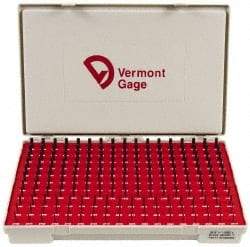 Vermont Gage - 190 Piece, 0.0615-0.2505 Inch Diameter Plug and Pin Gage Set - Plus 0.0002 Inch Tolerance, Class ZZ - Apex Tool & Supply
