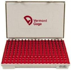 Vermont Gage - 190 Piece, 0.0615-0.2505 Inch Diameter Plug and Pin Gage Set - Plus 0.0002 Inch Tolerance, Class ZZ - Apex Tool & Supply