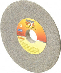 Norton - 4" Diam, 3/4" Hole Size, 1/2" Overall Thickness, 60 Grit, Type 12 Tool & Cutter Grinding Wheel - Medium Grade, Aluminum Oxide, K Hardness, Vitrified Bond, 6,210 RPM - Apex Tool & Supply