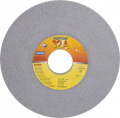 Norton - 6" Diam, 1-1/4" Hole Size, 1/2" Overall Thickness, 60 Grit, Type 12 Tool & Cutter Grinding Wheel - Medium Grade, Aluminum Oxide, J Hardness, Vitrified Bond, 4,140 RPM - Apex Tool & Supply