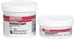 Loctite - 1 Lb Kit Silver Epoxy Resin Putty - -20 to 200°F Operating Temp, 6 hr Full Cure Time, Series 135 - Apex Tool & Supply