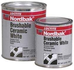 Loctite - 2 Lb Kit White Epoxy Resin Filler/Repair Caulk - 200°F Max Operating Temp, 5 hr Full Cure Time, Series 209 - Apex Tool & Supply