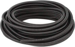 Hubbell Wiring Device-Kellems - 3/8" Trade Size, 100' Long, Flexible Liquidtight Conduit - PVC, 12.6mm ID, Black - Apex Tool & Supply