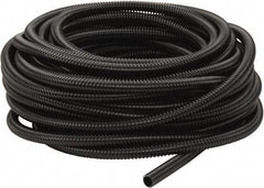 Hubbell Wiring Device-Kellems - 1/2" Trade Size, 100' Long, Flexible Liquidtight Conduit - PVC, 16.1mm ID, Black - Apex Tool & Supply