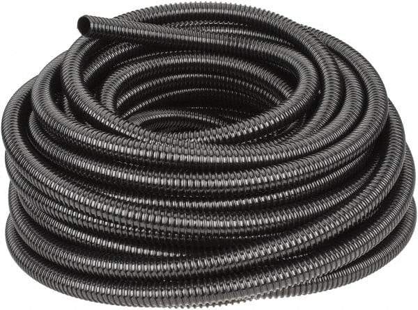 Hubbell Wiring Device-Kellems - 3/4" Trade Size, 100' Long, Flexible Liquidtight Conduit - PVC, 21.1mm ID, Black - Apex Tool & Supply