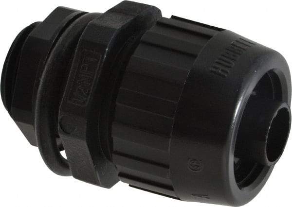 Hubbell Wiring Device-Kellems - 3/8" Trade, Nylon Compression Flexible Liquidtight Conduit Connector - Noninsulated - Apex Tool & Supply