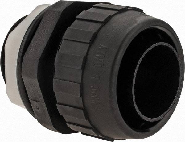 Hubbell Wiring Device-Kellems - 1" Trade, Nylon Push In Straight Liquidtight Conduit Connector - Noninsulated - Apex Tool & Supply
