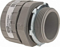 Hubbell Wiring Device-Kellems - 1-1/2" Trade, Nylon Push In Straight Liquidtight Conduit Connector - Noninsulated - Apex Tool & Supply