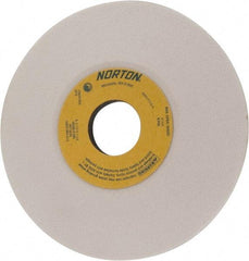 Norton - 6" Diam, 1-1/4" Hole Size, 1/2" Overall Thickness, 80 Grit, Type 12 Tool & Cutter Grinding Wheel - Medium Grade, Aluminum Oxide, K Hardness, Vitrified Bond, 4,140 RPM - Apex Tool & Supply