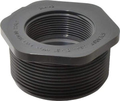 Value Collection - 3 x 2" PVC Plastic Pipe Reducer Bushing - Schedule 80, MIPT x FIPT End Connections - Apex Tool & Supply