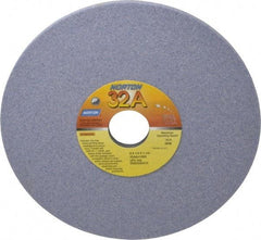 Norton - 8" Diam x 1-1/4" Hole x 1/4" Thick, I Hardness, 60 Grit Surface Grinding Wheel - Aluminum Oxide, Type 1, Medium Grade, 3,600 Max RPM, Vitrified Bond, No Recess - Apex Tool & Supply