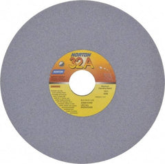 Norton - 8" Diam x 1-1/4" Hole x 1/4" Thick, K Hardness, 80 Grit Surface Grinding Wheel - Aluminum Oxide, Type 1, Medium Grade, 3,600 Max RPM, Vitrified Bond, No Recess - Apex Tool & Supply