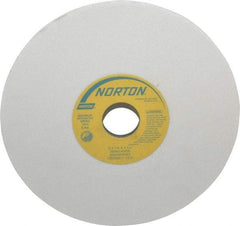 Norton - 8" Diam x 1-1/4" Hole x 1/4" Thick, K Hardness, 80 Grit Surface Grinding Wheel - Aluminum Oxide, Type 1, Medium Grade, 3,600 Max RPM, Vitrified Bond, No Recess - Apex Tool & Supply