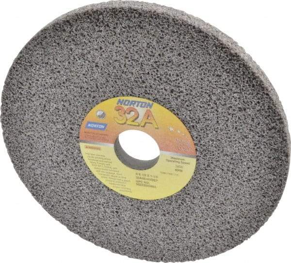 Norton - 8" Diam x 1-1/4" Hole x 1/2" Thick, H Hardness, 46 Grit Surface Grinding Wheel - Aluminum Oxide, Type 1, Coarse Grade, 3,600 Max RPM, Vitrified Bond, No Recess - Apex Tool & Supply