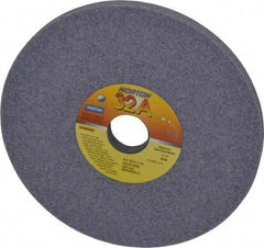 Norton - 8" Diam x 1-1/4" Hole x 1/2" Thick, I Hardness, 46 Grit Surface Grinding Wheel - Aluminum Oxide, Type 1, Coarse Grade, 3,105 Max RPM, Vitrified Bond, No Recess - Apex Tool & Supply
