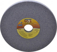 Norton - 8" Diam x 1-1/4" Hole x 1/2" Thick, J Hardness, 46 Grit Surface Grinding Wheel - Aluminum Oxide, Type 1, Coarse Grade, 3,600 Max RPM, Vitrified Bond, No Recess - Apex Tool & Supply
