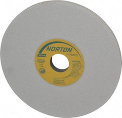 Norton - 8" Diam x 1-1/4" Hole x 1/2" Thick, H Hardness, 46 Grit Surface Grinding Wheel - Aluminum Oxide, Type 1, Coarse Grade, 3,105 Max RPM, Vitrified Bond, No Recess - Apex Tool & Supply