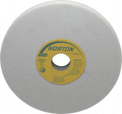 Norton - 8" Diam x 1-1/4" Hole x 3/4" Thick, K Hardness, 46 Grit Surface Grinding Wheel - Aluminum Oxide, Type 1, Coarse Grade, 3,600 Max RPM, Vitrified Bond, No Recess - Apex Tool & Supply