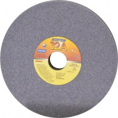 Norton - 8" Diam x 1-1/4" Hole x 3/4" Thick, K Hardness, 46 Grit Surface Grinding Wheel - Aluminum Oxide, Type 1, Coarse Grade, 3,600 Max RPM, Vitrified Bond, No Recess - Apex Tool & Supply