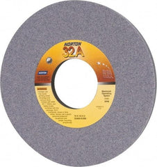 Norton - 10" Diam x 3" Hole x 1/2" Thick, K Hardness, 60 Grit Surface Grinding Wheel - Aluminum Oxide, Type 1, Medium Grade, 2,485 Max RPM, Vitrified Bond, No Recess - Apex Tool & Supply