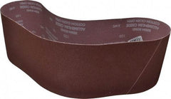 Norton - 6" Wide x 48" OAL, 100 Grit, Aluminum Oxide Abrasive Belt - Aluminum Oxide, Fine, Coated, X Weighted Cloth Backing, Series R228 - Apex Tool & Supply