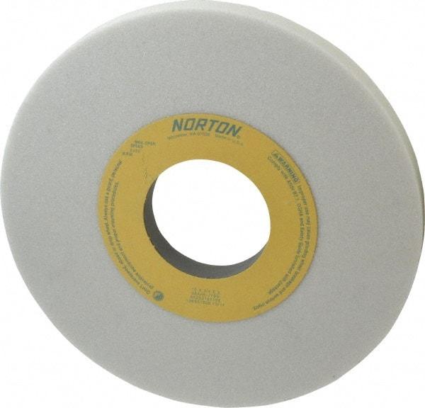 Norton - 10" Diam x 3" Hole x 3/4" Thick, J Hardness, 46 Grit Surface Grinding Wheel - Aluminum Oxide, Type 1, Coarse Grade, 2,485 Max RPM, Vitrified Bond, No Recess - Apex Tool & Supply