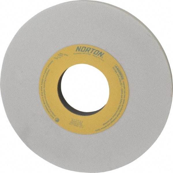 Norton - 10" Diam x 3" Hole x 3/4" Thick, I Hardness, 60 Grit Surface Grinding Wheel - Aluminum Oxide, Type 1, Medium Grade, 2,485 Max RPM, Vitrified Bond, No Recess - Apex Tool & Supply