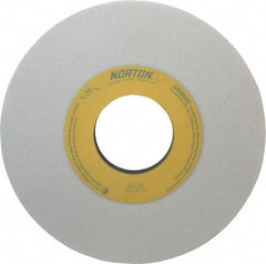Norton - 10" Diam x 3" Hole x 1" Thick, I Hardness, 46 Grit Surface Grinding Wheel - Aluminum Oxide, Type 1, Coarse Grade, 2,485 Max RPM, Vitrified Bond, No Recess - Apex Tool & Supply
