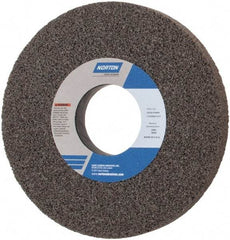 Norton - 10" Diam x 3" Hole x 1" Thick, H Hardness, 46 Grit Surface Grinding Wheel - Aluminum Oxide, Type 1, Coarse Grade, 2,485 Max RPM, Vitrified Bond, No Recess - Apex Tool & Supply