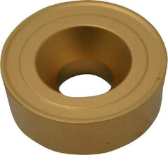 Kennametal - RCMH64 K Grade KC850 Carbide Turning Insert - TiC/TiCN/TiN Finish, Round, 3/4" Inscr Circle, 1/4" Thick - Apex Tool & Supply