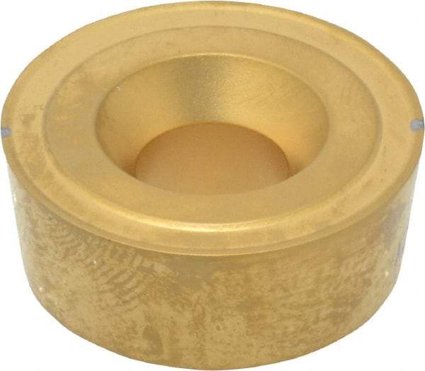 Kennametal - RCMH86 K Grade KC850 Carbide Turning Insert - TiC/TiCN/TiN Finish, Round, 1" Inscr Circle, 3/8" Thick - Apex Tool & Supply