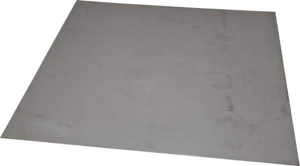 Made in USA - 0.036 Inch Thick x 12 Inch Wide x 12 Inch Long, 304 Stainless Steel Sheet - Cold Rolled, Bright Finish, #2B - Apex Tool & Supply