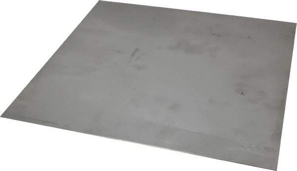 Made in USA - 0.048 Inch Thick x 12 Inch Wide x 12 Inch Long, 304 Stainless Steel Sheet - Cold Rolled, Bright Finish, #2B - Apex Tool & Supply