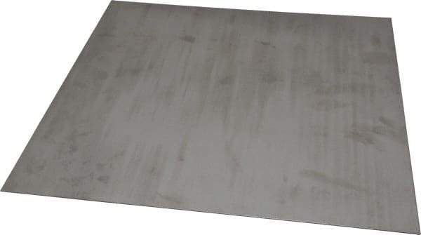 Made in USA - 0.048 Inch Thick x 12 Inch Wide x 12 Inch Long, 304 Stainless Steel Sheet - Intermediate Polished Finish, #4 - Apex Tool & Supply
