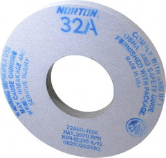 Norton - 12" Diam x 5" Hole x 1" Thick, I Hardness, 60 Grit Surface Grinding Wheel - Aluminum Oxide, Type 1, Medium Grade, 2,070 Max RPM, Vitrified Bond, No Recess - Apex Tool & Supply