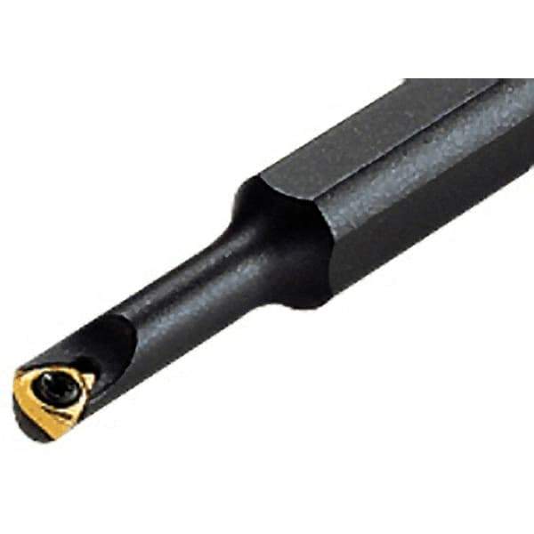 Iscar - 11mm Min Bore Diam, 125mm OAL, 10mm Shank Diam, S-SWUB Indexable Boring Bar - WB.T 52.. Insert, Screw or Clamp Holding Method - Apex Tool & Supply